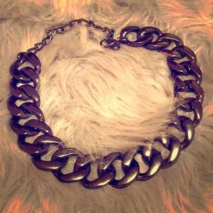 Large chunk chain necklace
